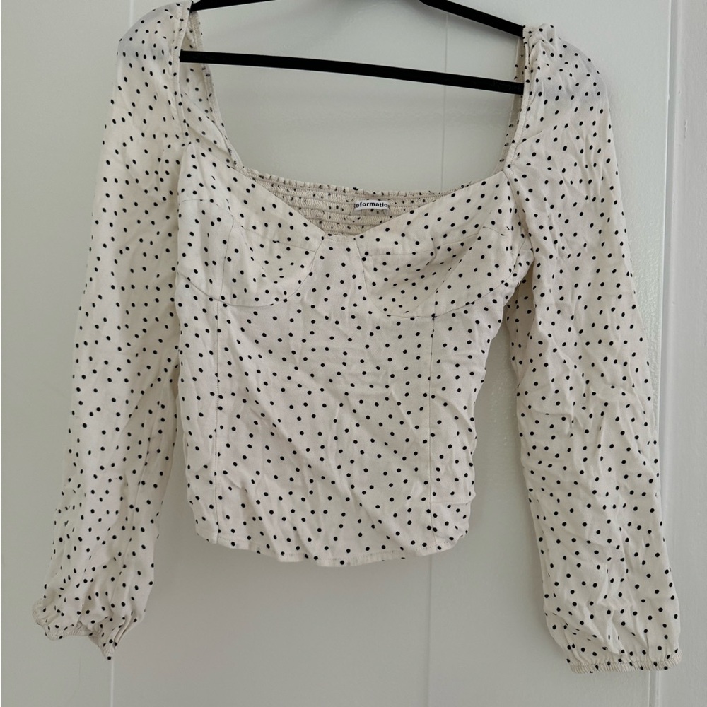 Reformation Polka Dot Top